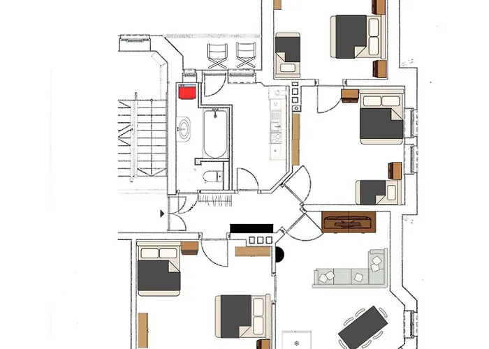 Monteurwohnung Burchard I Rosenau - Platz Fuer 6 Personen *